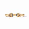 Picture of Julie Vos Monaco - Monaco Demi Cuff Bracelet In Iridescent Charcoal Blue