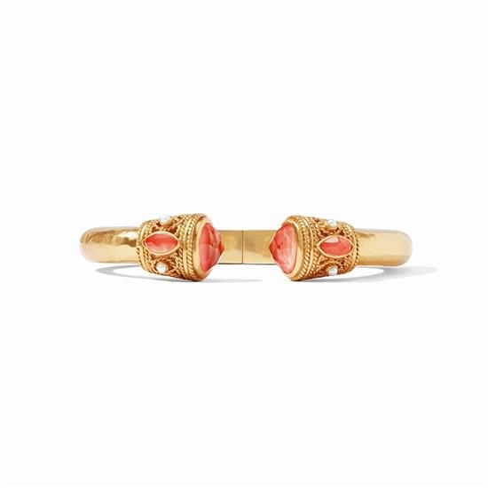 Picture of Julie Vos Monaco - Monaco Demi Cuff In Iridescent Coral