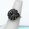 Picture of 1940'S 10K White & Yellow Gold & Sapphire Harem/Thai Princess Cocktail Ring