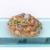Picture of Joan Rivers Large Domed Pastel Glass Cabochon Brooch