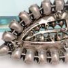 Picture of 1935-1945 Eisenberg Original Sterling Silver & Rhinestone Large Leaf Shaped Fur Clip