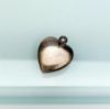 Picture of Antique Puffy Heart With Ribbons & Hearts Charm