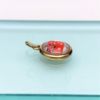 Picture of Vintage 14K Gold & Reverse Carved & Painted Essex Crystal Australian Flag Charm/Pendant