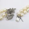Picture of 14K White Gold Cultured Pearl Double Strand Necklace with Diamond Accents