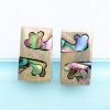Picture of Vintage Taxco Sterling Silver & Abalone Modernist Cuff Links