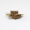Picture of Antique Victorian 10k Gold, Pearl & Enamel Mourning/Memento Mori Hair Slide Locket