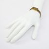 Picture of Antique Victorian Era Rose & Yellow Gold Filled Woven Bracelet with Seed Pearl Accents