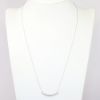 Picture of Diamond Baguette Cluster Necklace in 10k White Gold
