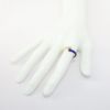 Picture of 14k Yellow Gold, Diamond & Cobalt Blue Enamel Bypass Ring