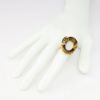 Picture of 14k Yellow Gold & Tiger's Eye Statement Ring with Diamond Accents