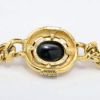 Picture of Vintage 1980's Signed Ciner Gripoix Poured Glass Cabochon & Rhinestone Station Necklace