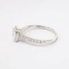 Picture of 14k White Gold & GIA Certified Square Cushion Cut Diamond Ring with Halo Mounting