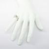 Picture of 14k White Gold & Round Brilliant Diamond Engagement Ring with Diamond Accented Woven Band