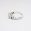 Picture of Antique Art Deco Era 18k White Gold, Diamond & Synthetic Sapphire Ring 