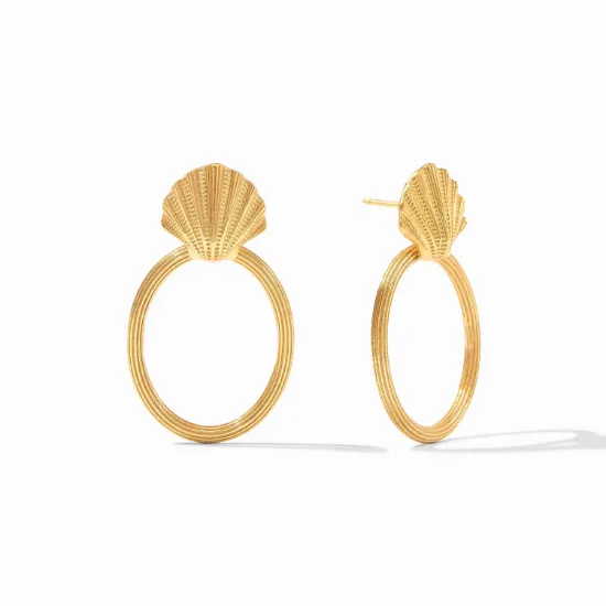 Picture of Julie Vos Sanibel Shell Doorknocker Earrings