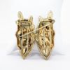 Picture of Vintage 1940's Coro Duette Convertible Sterling Silver Horse Brooch with Matching Earrings