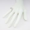 Picture of 14k White Gold & Diamond Solitaire Engagement Ring with Diamond Accented Band