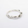Picture of 14k White Gold, Cushion & Round Cut Diamond Bridal Ring Set
