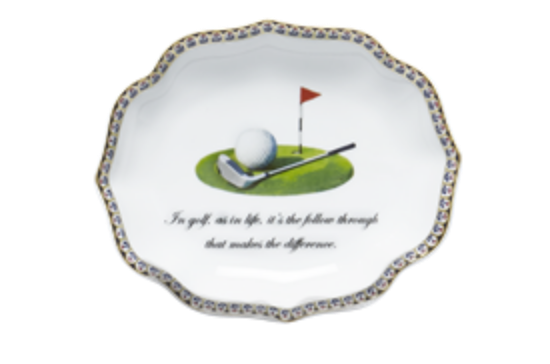 Picture of Mottahedeh , 'In Golf, As In Life, It's The Follow Through That Makes The Difference' Tray