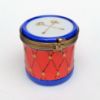 Picture of Rare Retired Snare Drum With Teddy Bear Clasp Limoges Trinket Box