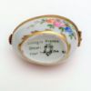 Picture of Vintage 1950'S Traditional Egg Box In Pink With Hand Painted & Hand Enameled Floral Details