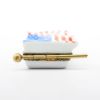 Picture of American Flag Limoges Trinket Box With Little French Flags Inside