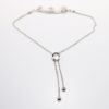 Picture of 14k White Gold & Triple Pear Cut Diamond Station Bracelet 
