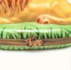 Picture of  Retired Limoges Porcelain Lion In Grass Trinket Box by Chamart