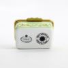 Picture of Halcyon Days for the Smithsonian Enameled Easter Box Featuring Bunnies on a Tandem Bicycle