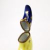 Picture of Retired Limoges Porcelain Crescent Moon Wearing Star Hat Trinket Box by La Gloriette