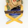 Picture of Retired Limoges Porcelain 'Nounours' (Teddy Bear) In Chair Trinket Box by Parry Vieille