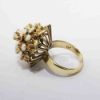 Picture of Vintage 12k Yellow Gold & Opal Cabochons Thai Princess Style Ring