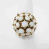 Picture of Vintage 12k Yellow Gold & Opal Cabochons Thai Princess Style Ring