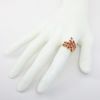 Picture of 14k Yellow Gold & Ruby Laurel Wreath Bypass Ring 