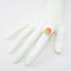 Picture of Modernist 14k Yellow Gold & Polished Shell Cabochon Ring 