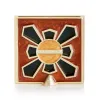 Picture of Jay Strongwater Leland Pavé Corner Square Frame - Amber Leopard