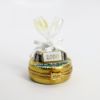 Picture of Limoges Porcelain Retired Pair Of Champagne Toasting Flutes Trinket Box with Surprise Champagne Bottle 