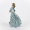 Picture of Lladro Porcelain 'Spring Enchantment' Girl with Basket of Flowers Figurine #6130