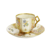Picture of Late 1800's Willets Belleek Japanese Inspired Eggshell Porcelain Demitasse Cup & Saucer