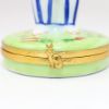 Picture of Limoges Porcelain 'Easter Bunny' with Eggs Trinket Box by Artoria