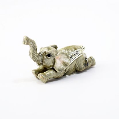Picture of Kingspoint Designs Enchanting African Elephant Calf Mini Trinket Box