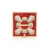 Picture of Jay Strongwater Leland  Pavé Corner Square Frame - Ruby