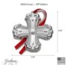 Picture of 2025 Gorham Cross Ornament, 12th Edition, Sterling Silver