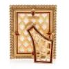 Picture of Jay Strongwater Emilia Stone Edge Frame - Ruby