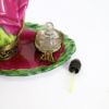 Picture of Retired Limoges Porcelain Perfume Tray with Blooming Rose Trinket Box & Perfume Bottle by La Gloriette