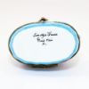 Picture of Limoges Porcelain Pair of White Cats in Blue Basket with Bell Trinket Box