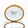 Picture of Limoges Porcelain Black & White Cat Scratching with Saucer Trinket Box by Eximious