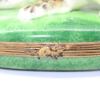 Picture of Limoges Porcelain Kitten Playing with Blue Ball Trinket Box by Chamart