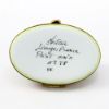 Picture of Limoges Porcelain Gray Kitten and Frog Trinket Box by Artoria