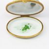 Picture of Limoges Porcelain Gray Kitten and Frog Trinket Box by Artoria